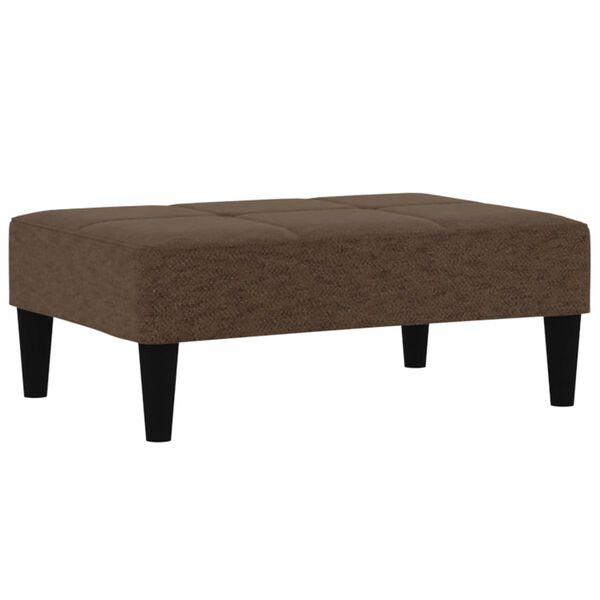 vidaXL Hocker Braun Mikrofasergewebe