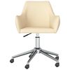 vidaXL Esszimmerst&uuml;hle 2 Stk. Drehbar Creme Stoff