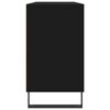 vidaXL Badschrank Schwarz 80x33x60 cm Holzwerkstoff