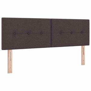 vidaXL Kopfteil mit Kopfteil Dunkelbraun 160 cm Kunstleder