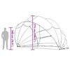 vidaXL Pool-Dome Grau und Orange 592 x 590 x 275 cm