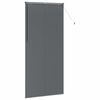 vidaXL Fensterjalousie mit Vorh&auml;ngen Dunkelgrau Aluminium