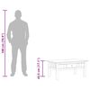 vidaXL Couchtisch Grau 100x60x43,5 cm Massivholz Panama-Kiefer