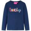 vidaXL Kinder-Langarmshirt Marineblau 116
