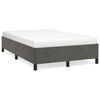 vidaXL Bettgestell ohne Matratze Dunkelgrau 120x190 cm Samt