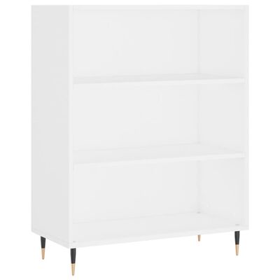 vidaXL Bücherregal Weiß 69,5x32,5x90 cm Holzwerkstoff