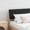 vidaXL Gepolstertes Kopfteil Schwarz 140 cm Massives Kiefernholz