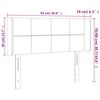 vidaXL Kopfteil mit Ohren Dunkelbraun 93x16x78/88 cm Stoff