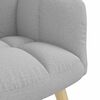 vidaXL Relaxsessel mit Fu&szlig;hocker Wolkengrauer Stoff