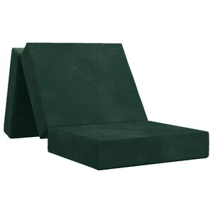 vidaXL Klappsofa Bett 75 x 63 x 45 cm Dunkelgr&uuml;n