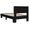 vidaXL Bettgestell Schwarz 75x190 cm Holzwerkstoff und Metall
