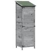 vidaXL Garten Shed Grau 59,5 x 56 x 176,5 cm Holzwerkstoff