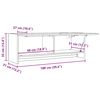vidaXL Kleiderschrank Wei&szlig; 100x32,5x35 cm Holzwerkstoff