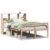 vidaXL Massivholzbett mit Regal ohne Matratze 140x200 cm Kiefernholz