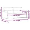 vidaXL 2-Sitzer-Sofa Schwarz 140 cm Kunstleder