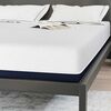 vidaXL Matratze Wei&szlig; und Blau 160 x 200 cm Jacquard-Stoff
