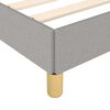 vidaXL Bettgestell ohne Matratze Hellgrau 160x200 cm Stoff