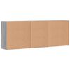 vidaXL Sideboards 3 Stk. Grau Sonoma Holzwerkstoff