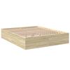 vidaXL Bettgestell Sonoma-Eiche 160x200 cm Holzwerkstoff