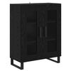 vidaXL Highboard 2 pcs Schwarz Eichen-Optik 69,5 x 34 x 180 cm