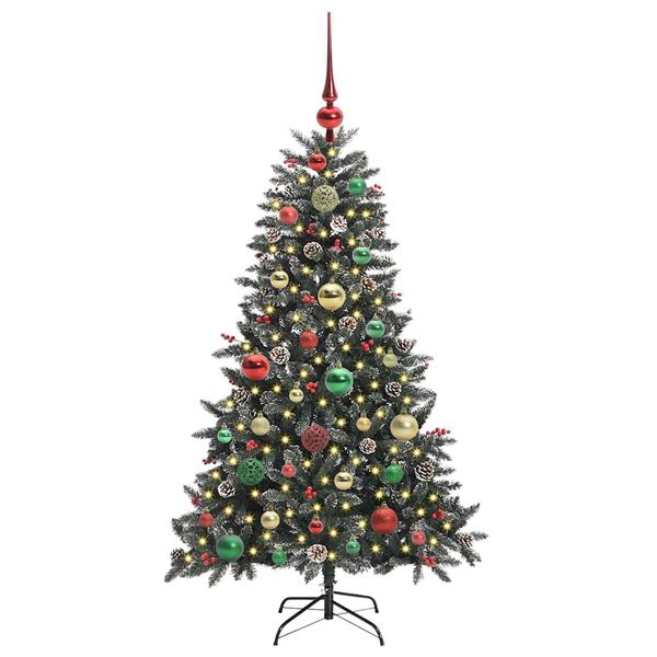 vidaXL Künstlicher Weihnachtsbaum mit 150 LEDs Grün 68 x 68 x 120 cm