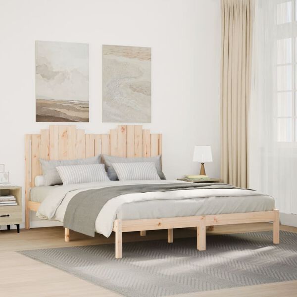 vidaXL Massivholzbett Extra Lang ohne Matratze 140x220 cm