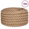 vidaXL Juteseil 5 m L&auml;nge 60 mm St&auml;rke