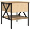 vidaXL Nachttisch Artisan-Eiche 40 x 42 x 45 cm Schichtholz und Metall