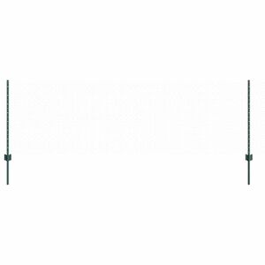 vidaXL Sechseckzaun mit Pfosten 100 x 0,8 m PVC-beschichteter Stahl