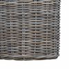 vidaXL Blumentopfkorb mit Speicher 3 pcs Grau Kubu Rattan