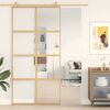 vidaXL Schiebet&uuml;r Golden 102,5x205 cm ESG-Klarglas und Aluminium