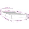 vidaXL Bettgestell ohne Matratze Dunkelgr&uuml;n 80x200 cm Samt