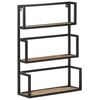 vidaXL Wandregal 60x20x85 cm Raues Mangoholz