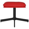 vidaXL Relaxsessel mit Hocker Weinrot Kunstleder