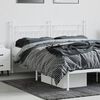 vidaXL Kopfteil Metall Wei&szlig; 160 cm