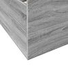 vidaXL Bettgestell mit Schubladen Grau Sonoma 200x200cm Holzwerkstoff
