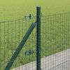vidaXL Zaunpfosten Gr&uuml;n 100 x 0,6 m (25 x 25 mm Maschen) Stahl und PVC