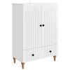 vidaXL Sideboard Wei&szlig; 66 x 34,5 x 95 cm Holzwerkstoff