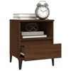 vidaXL Nachttische 2 Stk. Braun Eichen-Optik 40x35x50 cm