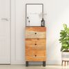 vidaXL Sideboard mit 3 Schubladen 40x33,5x75 cm Massivholz Akazie