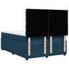 vidaXL Boxspringbett mit Matratze Dunkelblau 140x190 cm Samt