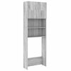 vidaXL Waschmaschinenschrank Grau Sonoma 64x25,5x190 cm
