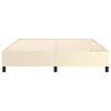 vidaXL Boxspringbettgestell Creme 160x200 cm Kunstleder