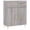vidaXL Highboard Grau Sonoma 69,5x34x180 cm Holzwerkstoff