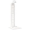vidaXL Outdoor-Dusche 223 cm Massivholz Kiefer und Edelstahl Wei&szlig;