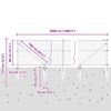 vidaXL Zaunpfosten Silber 50 x 0,8 m (50 mm Maschen) Stahl