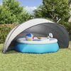 vidaXL Pool-Dome Grau und Orange 546 x 516 x 250 cm