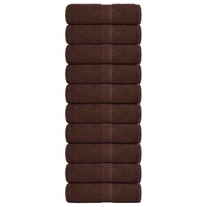 vidaXL G&auml;stet&uuml;cher FROGN 10 Stk. Braun 30x50 cm 360 g/m&sup2;