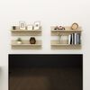 vidaXL Wandregale 4 Stk. Sonoma-Eiche 60x11,5x18 cm Holzwerkstoff