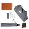 vidaXL Camping-Windschutz Grau und Orange 510x153 cm Wasserdicht